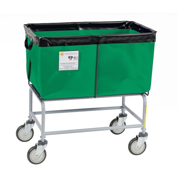 Elevated Basket Truck, Vinyl, 4 Bushel, Forest green